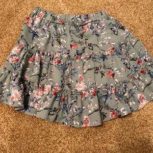 floral skirt